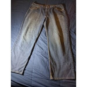 Carhartt Relaxed Fit Men Jeans 40x30 Blue Cotton Blend